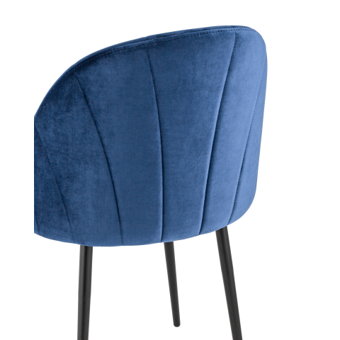 Стул Логан NEW велюр синий