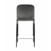 Стул полубарный Лори велюр серый