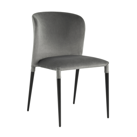 Стул Лори велюр серый