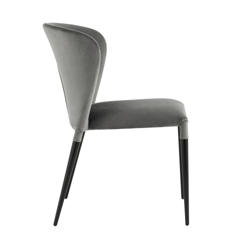 Стул Лори велюр серый