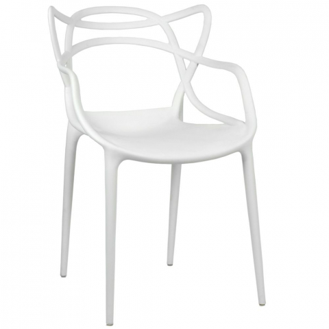 Пластиковый стул Masters белый