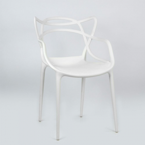 Пластиковый стул Masters белый