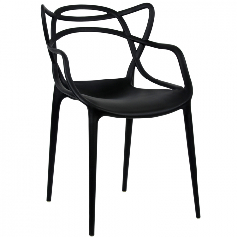Пластиковый стул Masters черный