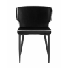 Стул Матео с кантом велюр черный