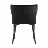 Стул Матео с кантом велюр черный