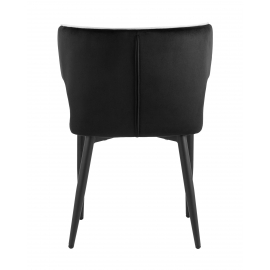 Стул Матео с кантом велюр черный