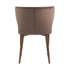 Стул Матео с кантом велюр коричневый ножки дерево
