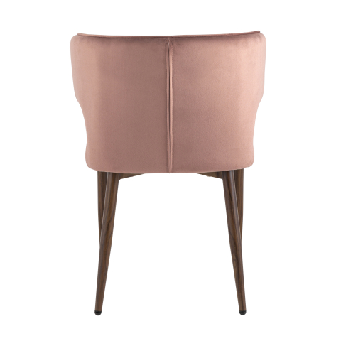 Стул Матео велюр пыльно-розовый ножки дерево