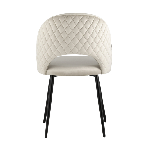 Стул Меган NEW велюр с ромбами бежевый