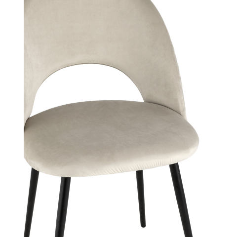 Стул Меган NEW велюр с ромбами бежевый
