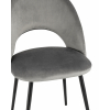 Стул Меган NEW велюр с ромбами серый