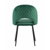Стул Меган NEW велюр с ромбами зелёный