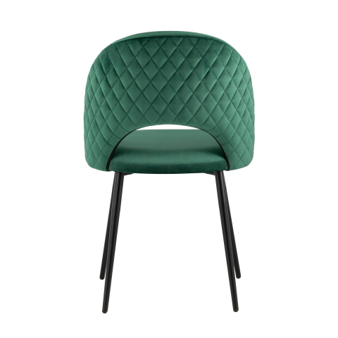 Стул Меган NEW велюр с ромбами зелёный