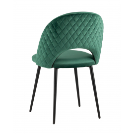 Стул Меган NEW велюр с ромбами зелёный