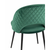 Стул Меган NEW велюр с ромбами зелёный