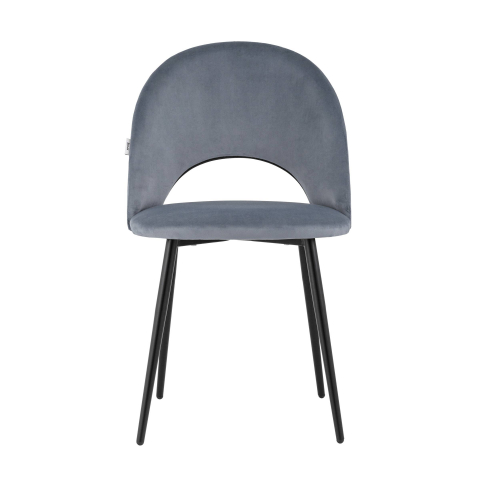 Стул Меган велюр серый