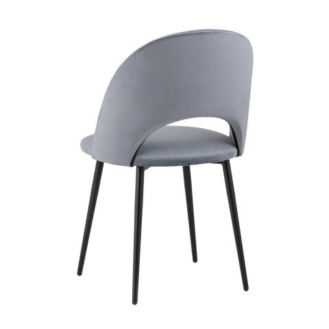 Стул Меган велюр серый