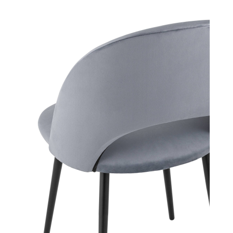 Стул Меган велюр серый