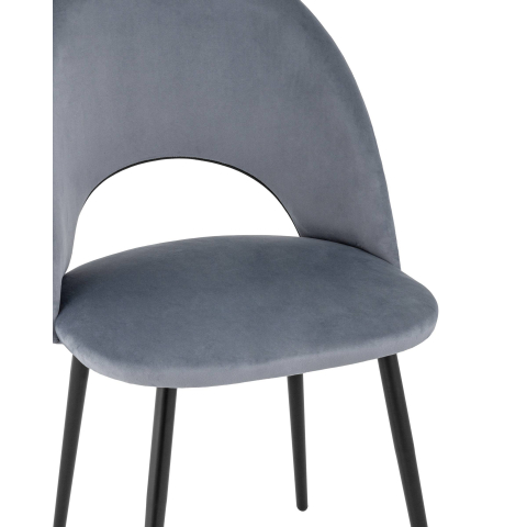 Стул Меган велюр серый