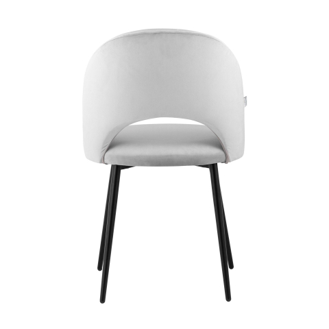 Стул Меган велюр светло-серый