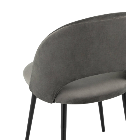 Стул Меган велюр тёмно-серый