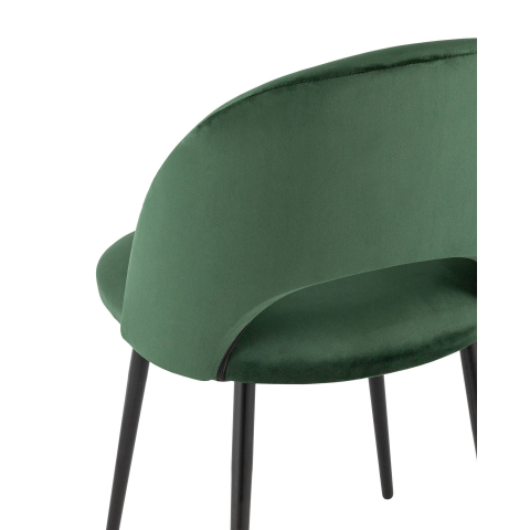 Стул Меган велюр зелёный