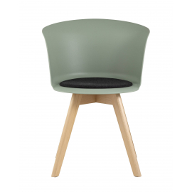 Стул Blossom с подушкой серо-зеленый