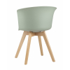 Стул Blossom с подушкой серо-зеленый