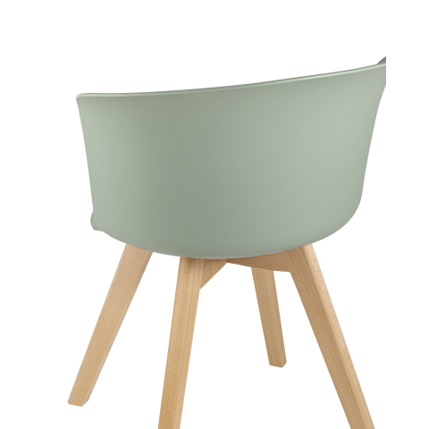 Стул Blossom с подушкой серо-зеленый