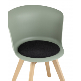 Стул Blossom с подушкой серо-зеленый