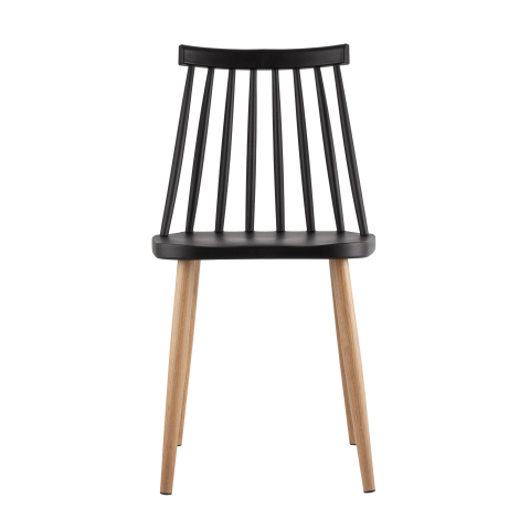 Стул Морган пластиковый черный 4 шт