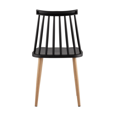 Стул Морган пластиковый черный 4 шт