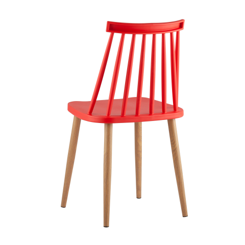 Стул Морган пластиковый красный 4 шт