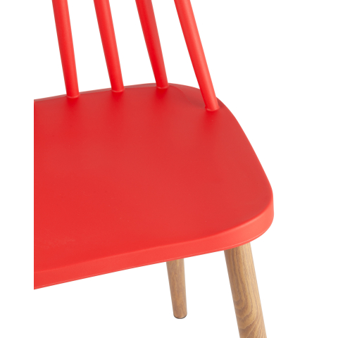 Стул Морган пластиковый красный 4 шт