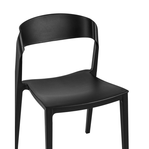 Стул Moris пластик черный
