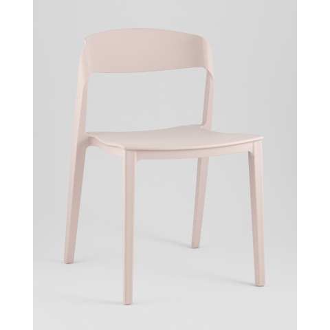 Стул Moris пластик нежно-розовый