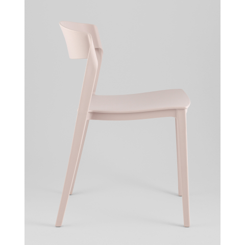 Стул Moris пластик нежно-розовый