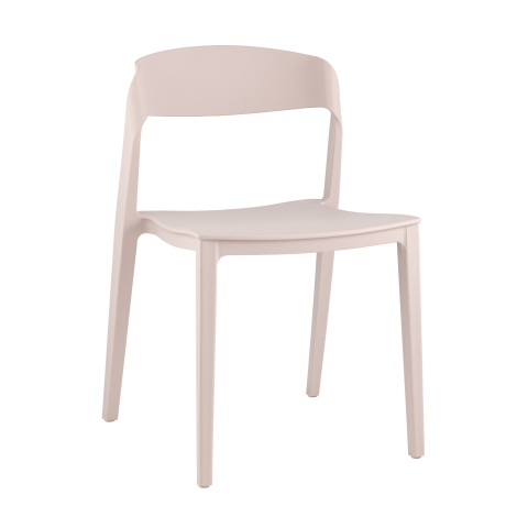 Стул Moris пластик нежно-розовый