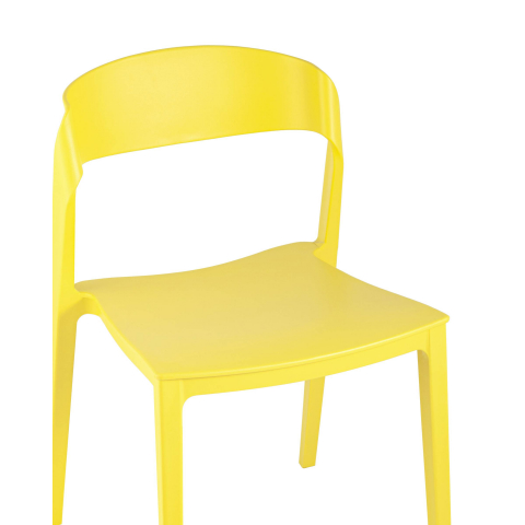 Стул Moris пластик желтый
