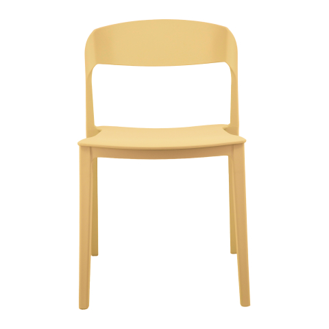 Стул Moris пластик бледно-желтый