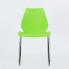 Стул Лилу хром металл, стопируемый, зеленый