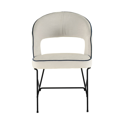 Мягкий стул Найла серый