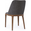 Стул Nensy каркас темный орех, ткань серая