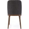 Стул Nensy каркас темный орех, ткань серая
