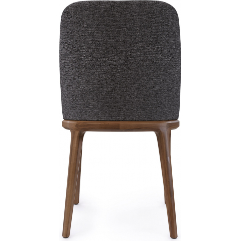 Стул Nensy каркас темный орех, ткань серая