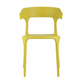 Стул Нео пластик горчичный