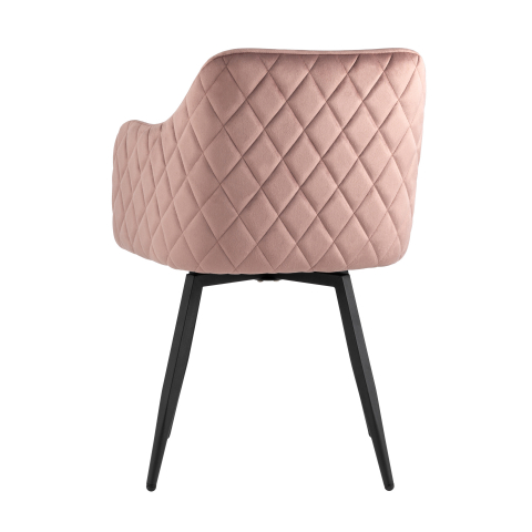 Стул Ника вращающийся велюр пыльно-розовый