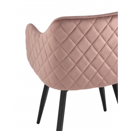 Стул Ника вращающийся велюр пыльно-розовый