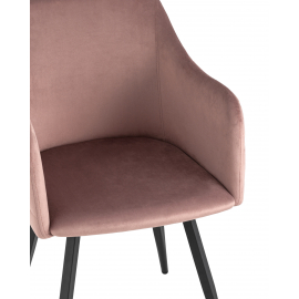 Стул Ника вращающийся велюр пыльно-розовый