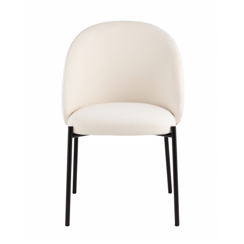 Стул обеденный Adelinde бежевый с коричневой экокожей